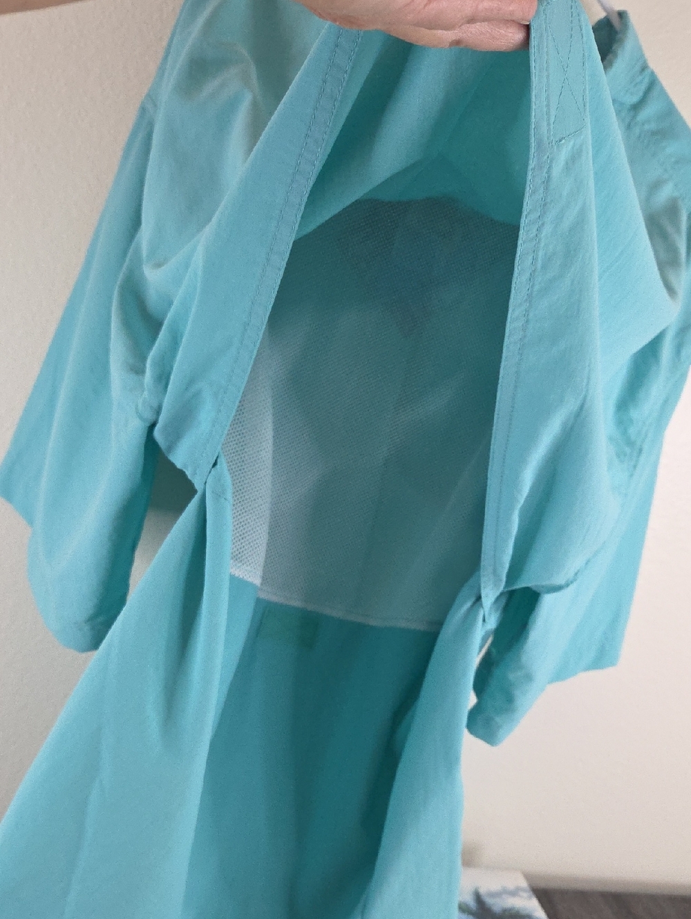 BIMINI BAY XXL Mens Fishing Shirt turquoise short-sleeve button-up shirt UPF 35 - Picture 5 of 16